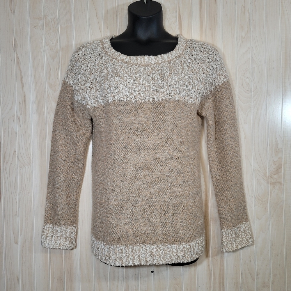 FATE Clairina Knit Cream Textured Sweater Sz XXL